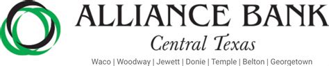 Alliance bank waco - Alliance Bank Central Texas is headquartered in Woodway, Texas, with locations in Waco, Jewett, Donie, Temple and Georgetown. Offering a variety of mobile and internet products and services,...